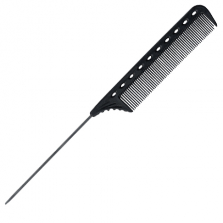 [Y.S.PARK] 와이에스박 철 꼬리빗 (Tail Combs) YS-102 카본 블랙