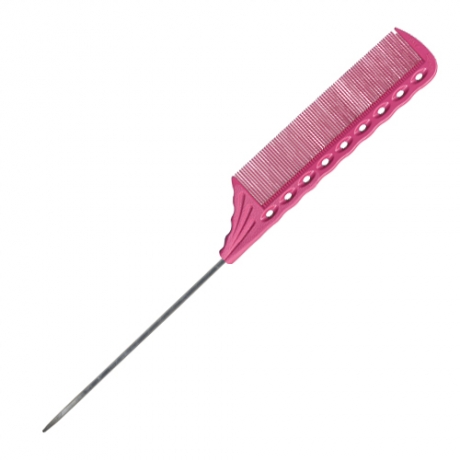 [Y.S.PARK] 와이에스박 철 꼬리빗 (Tail Combs) YS-116 핑크