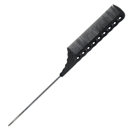 [Y.S.PARK] 와이에스박 철 꼬리빗 (Tail Combs) YS-116 카본 블랙