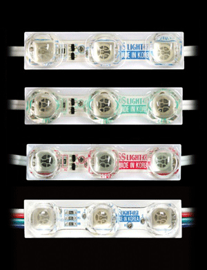 [SS라이트] LED 렌즈형 3구 모듈 (50개 단위판매)