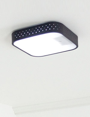 LED 도트 시스템 센서등 15W(블랙) 현관등