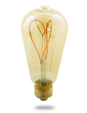 [넥스트아이]LED 하트 에디슨 램프 4W (가지형) ST64