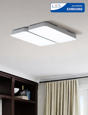 LED 커브드 시스템 거실등 120W 2P (화이트)
