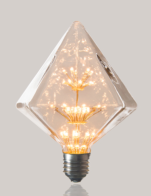 에코플룩스 LED 눈꽃 에디슨 램프 루비 PY125 2W