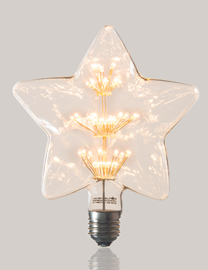 에코플룩스 LED 눈꽃 에디슨 램프 스타150 2W