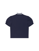 Puff Sleeve T-Shirts_Navy (Q0B130149)