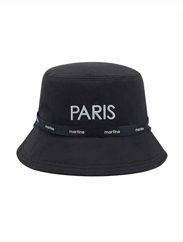 Paris Lettering Bucket Hat_Black (QABW30839)