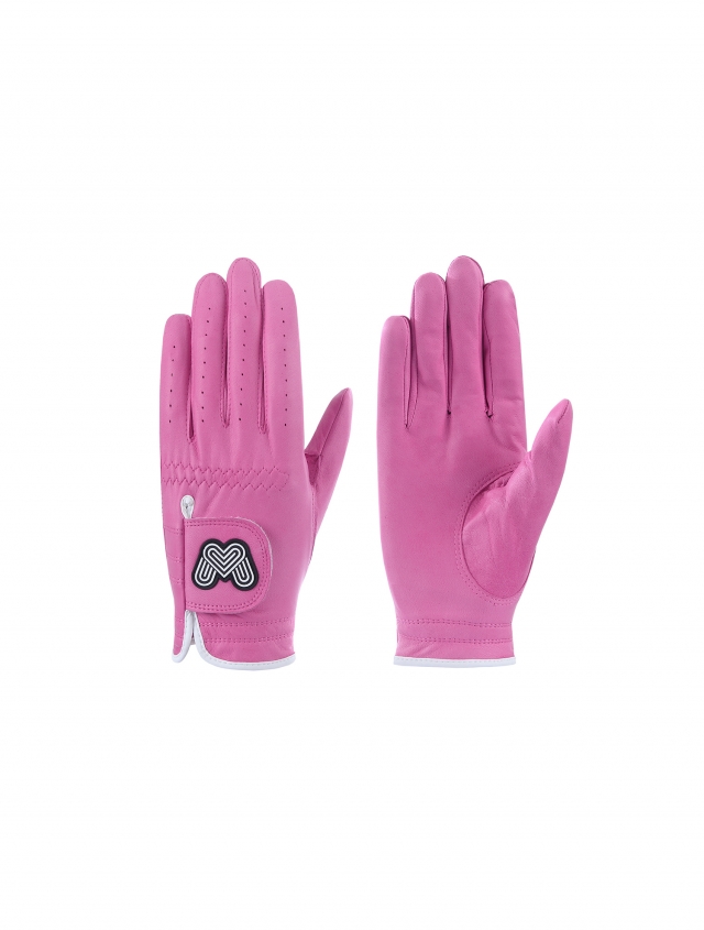 Color Sheepskin Golf Gloves_Pink (QABG40173)