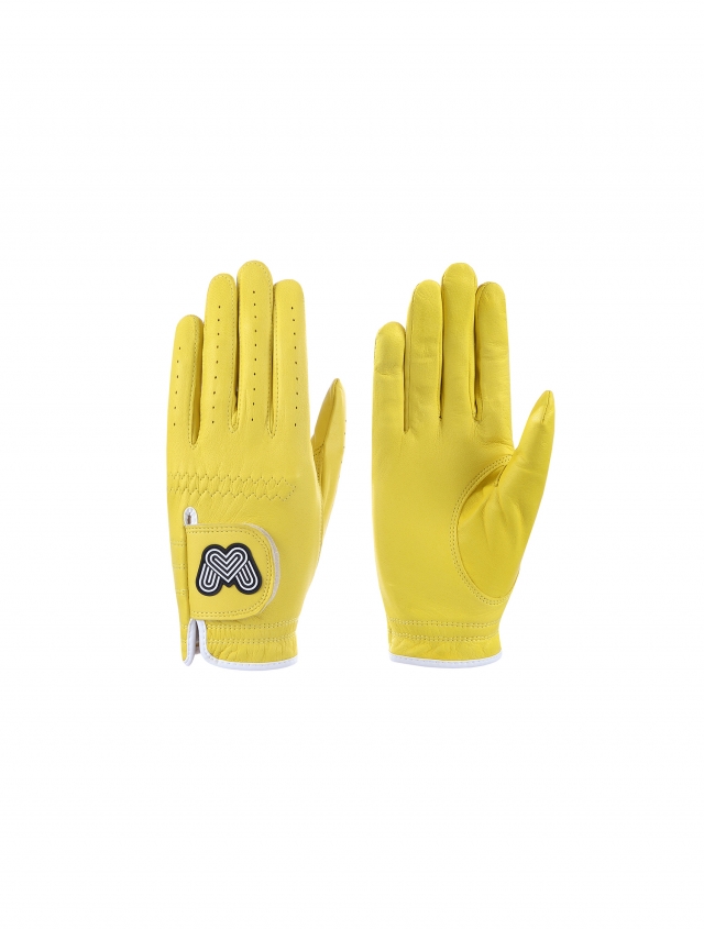 Color Sheepskin Golf Gloves_Yellow (QABG40163)