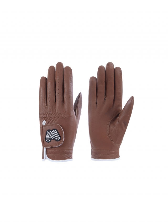 Color Sheepskin Golf Gloves_Brown (QABG40157)