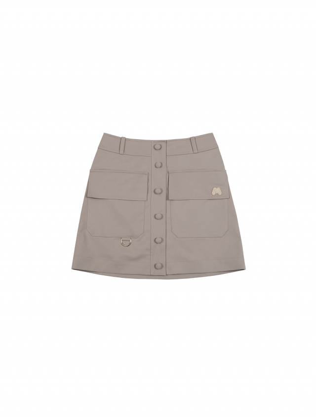Big Pocket A-Line Skirt_Beige (Q0CQ10253)