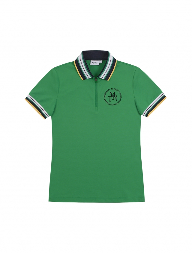 MRT Half Zip-up Pique Shirts_Green (Q0C120222)