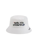 Needlepoint Lettering Bucket Hat_White (QACW10431)