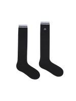 Solid Basic Knee Socks_Black (QACY10839)