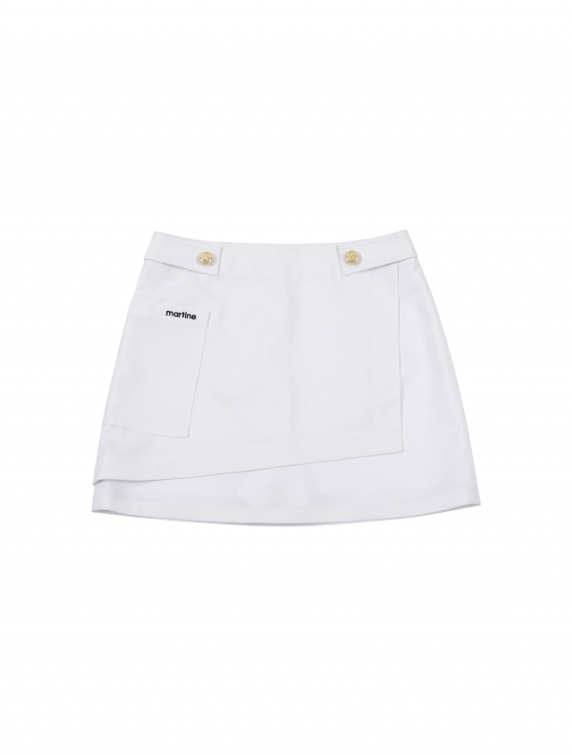 Waist Button Point Wrap Skirt_White (Q0CQ20131)