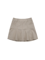 Feminine Flare Skirt_Dark Beige (Q0CQ10454)