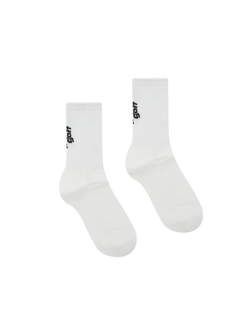 Solid Color Cushion Socks_White (Men) (ZACY30231)