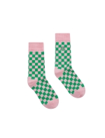 Checkerboard Socks_Pink (QACY30673)