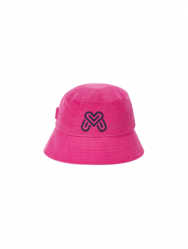 Corduroy Mignon Bucket Hat_Deep Pink (QACW30874)
