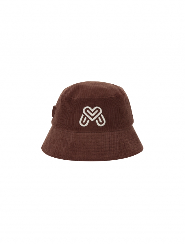 Corduroy Mignon Bucket Hat_Brown (QACW30857)