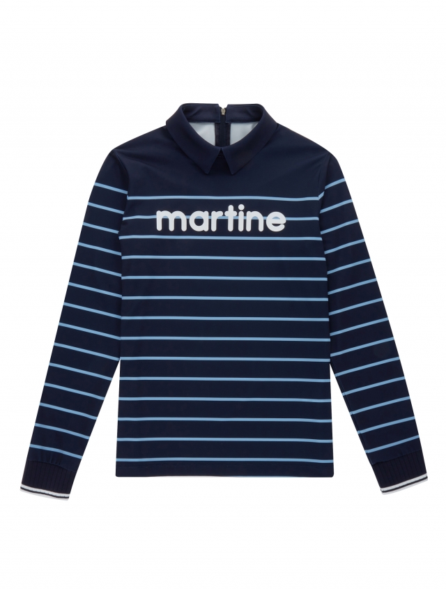 Comfy Stripe T-Shirts_Navy (Q0C130249)