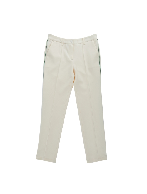 Line Point Straight Fit Pants_White (Q0C730131)