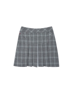 All Over Check Pleats Skirt_Grey (Q0CS30234)