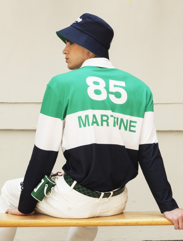 Martine Club Color Block Polo Shirts_Green (Men) (Z0C130622)