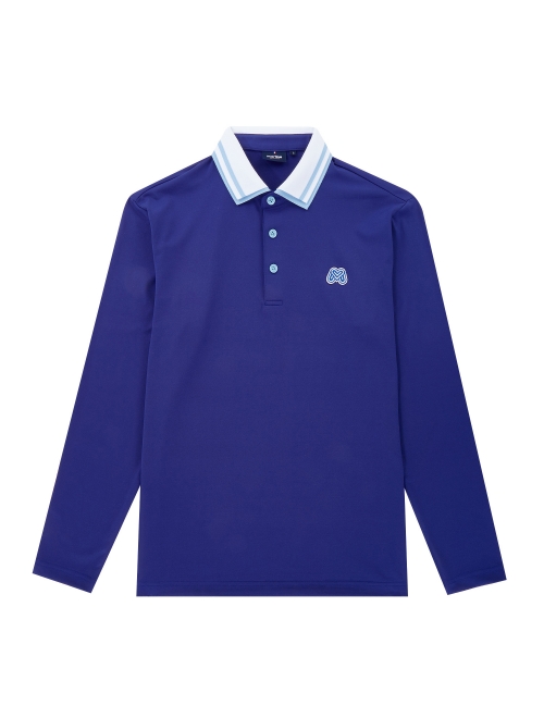 Stretch Polo Shirts_D/Blue (Men) (QM0DKS10245)