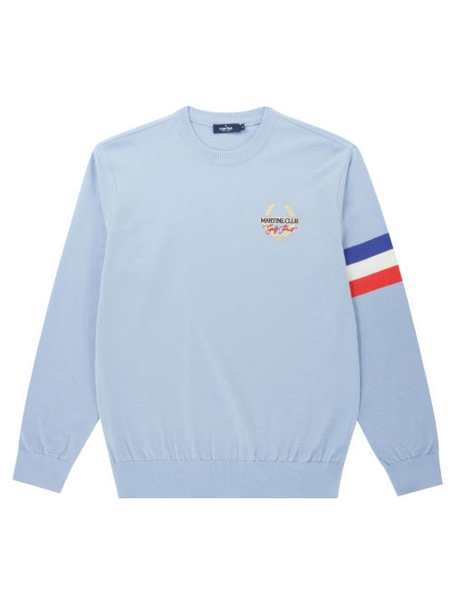 Classic Pullover Sweater_S/Blue (Men) (QM0DRD10142)