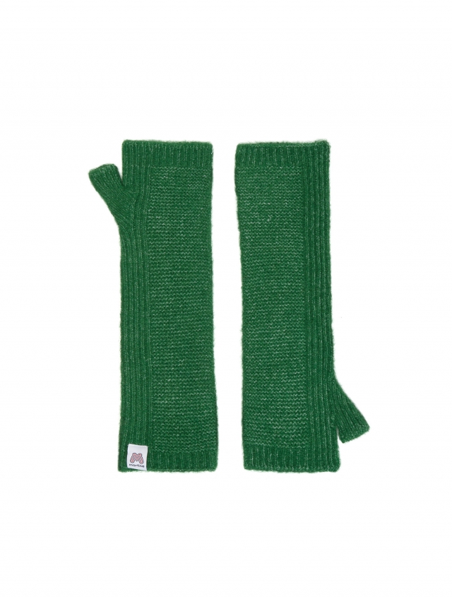 Wool Blended Arm Warmer_Green (QWADAW10122)