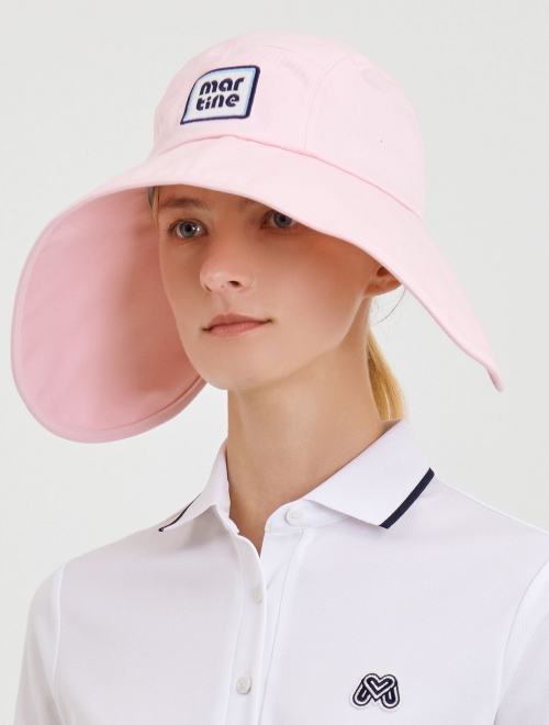 Wide Brim Bucket Hat_Pink (QWADCP10273)
