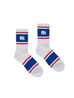 Stripe Middle Socks_Grey (Men) (QMADSC10434)