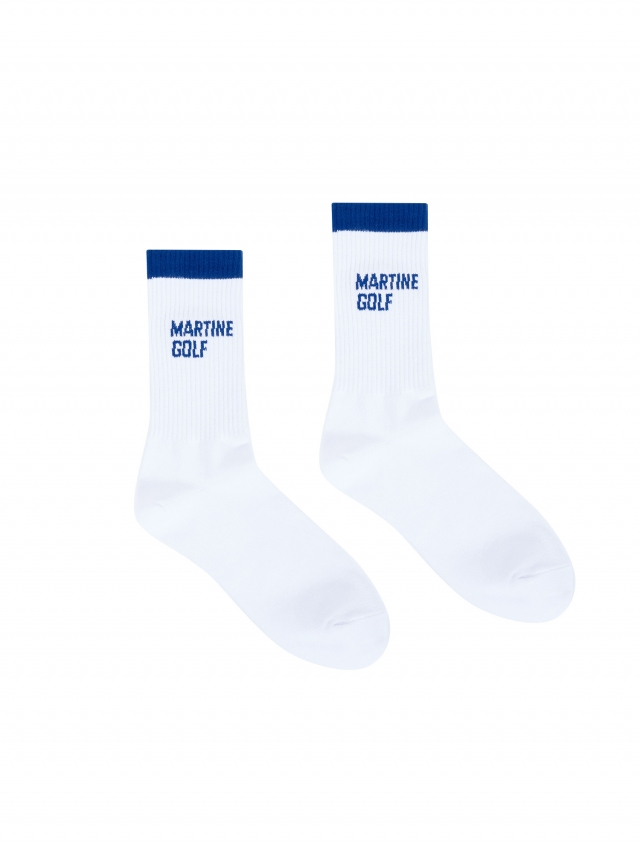Basic Middle Socks_R/Blue (Men) (QMADSC10144)