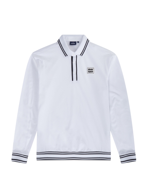 Sporty Polo Shirts_White (Men) (QM0DKS10631)