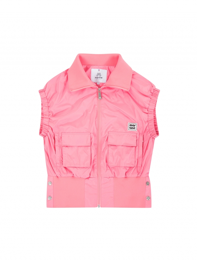 Loose Fit Out Vest_Pink (QW0DWV10273)
