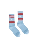 Line Point Middle Socks_S/Blue (QWADSC10142)