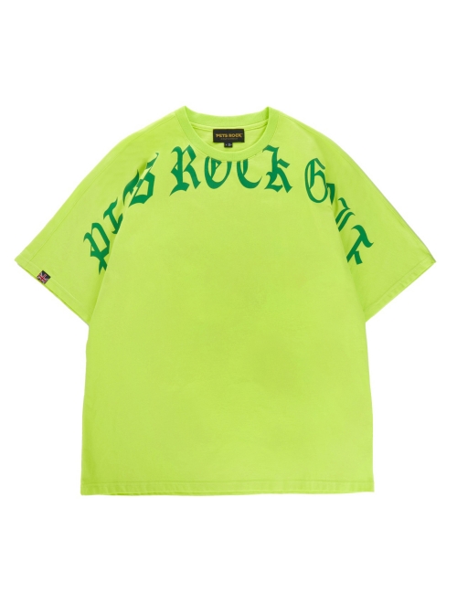 Pets Rock Round T-shirts_L/Green