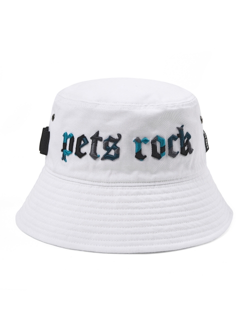 Pets Rock Bucket Hat_White
