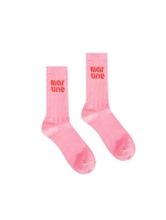 Basic Color Middle Socks_Pink (QWADSC10773)