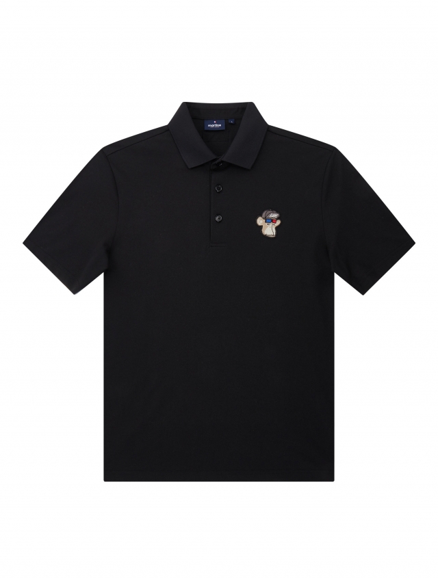 Basic Polo Shirts_Black (Men) (QM0DKS22539)