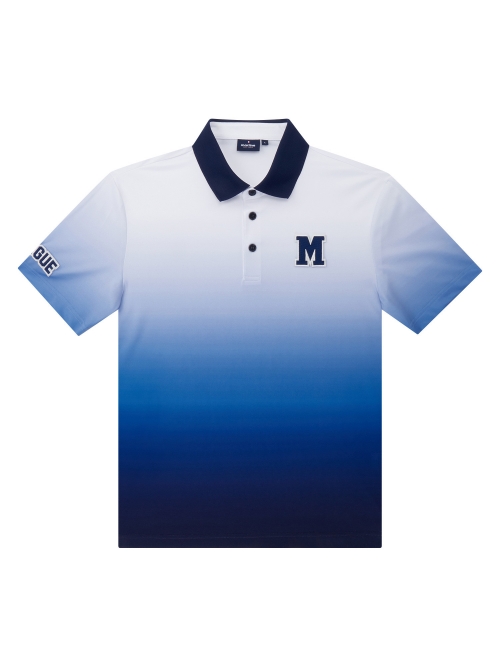 Gradation Polo Shirts_D/Blue (Men) (QM0DKS21845)