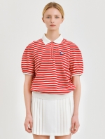 Stripe Zip-up Shirts_Red (QW0DKS21076)