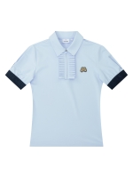Button Frill Polo Shirts_S/Blue (QW0DKS20842)