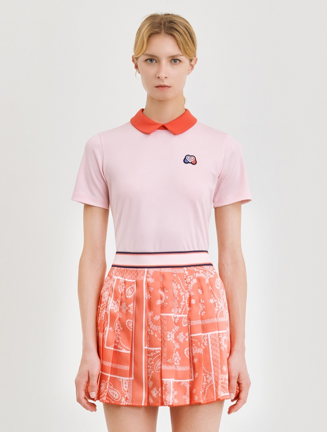 Cool Pique Back Zip-up Shirts_Pink (QW0DKS22373)