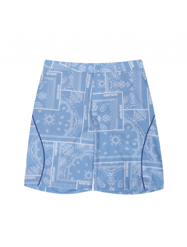 Paisley Shorts_S/Blue (Men) (QM0DSL20942)