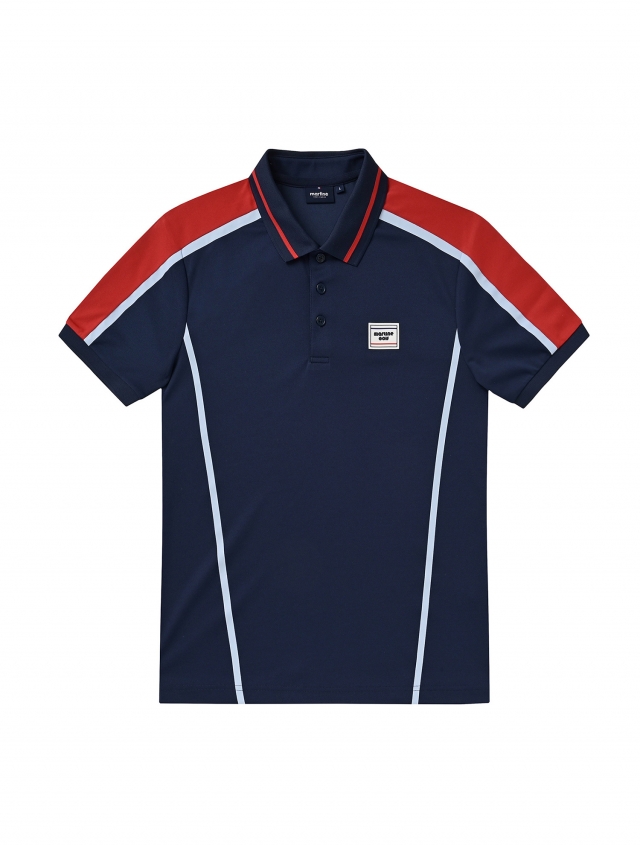 Multi Color Line Polo Shirts_Navy (Men) (QM0DKS20149)
