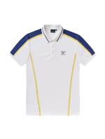 Multi Color Line Polo Shirts_White (Men) (QM0DKS20131)