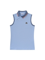 Shoulder Button Sleeveless Shirts_S/Blue (QW0DKS21742)