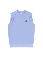 Loose Fit Sleeveless Shirts_S/Blue (QW0DKS21142)